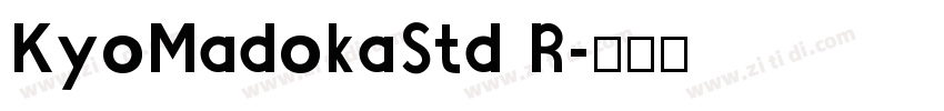 KyoMadokaStd R字体转换
